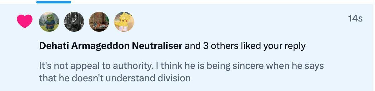 division error tweet